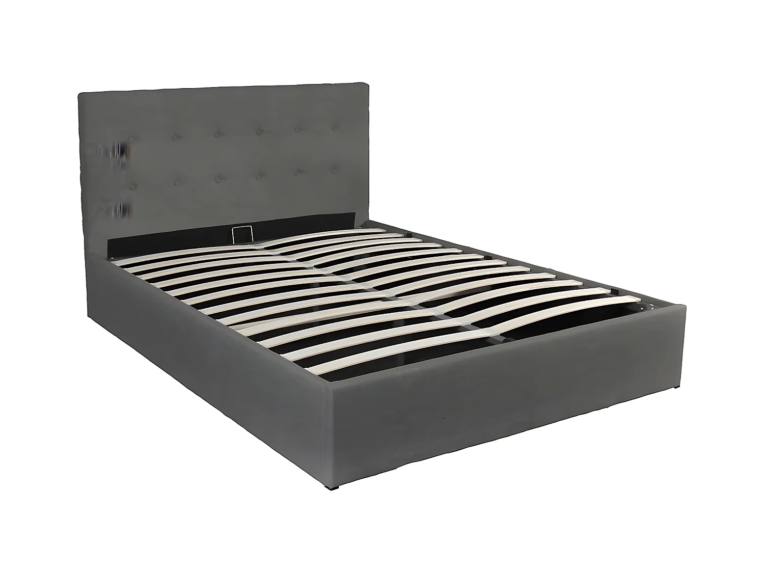 Lit coffre PARMA 160x200 + 1 sommier / Gris foncé