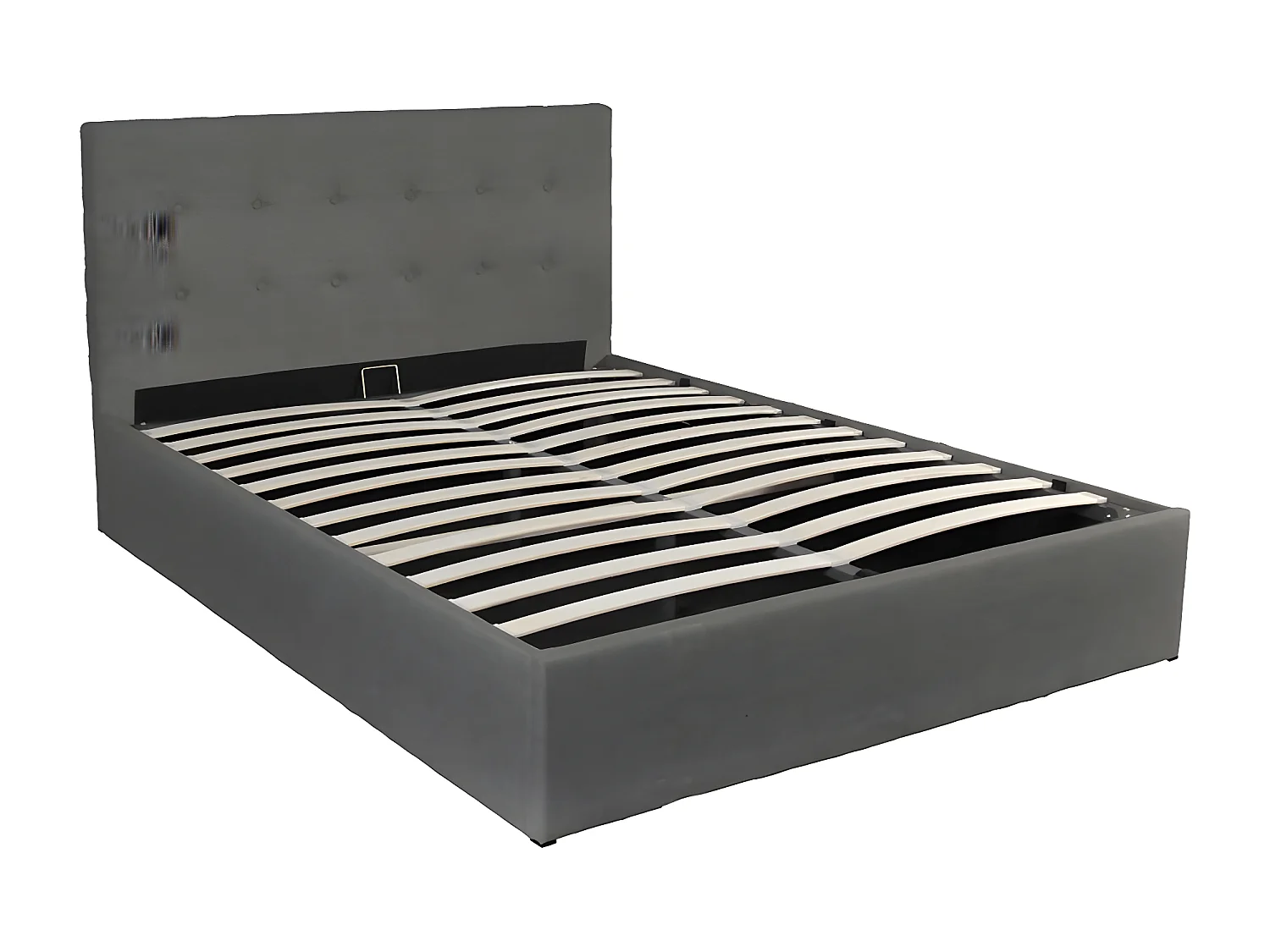 Lit coffre PARMA 160x200 + 1 sommier / Gris foncé