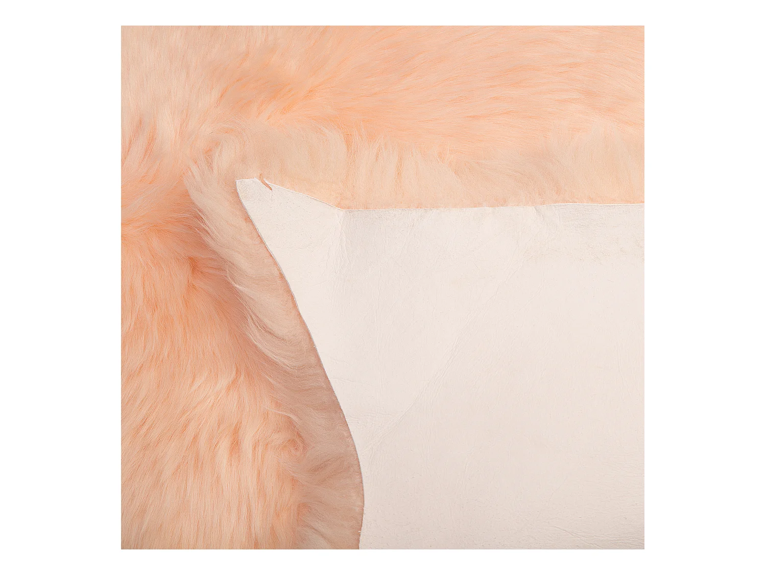 Pelle di pecora rosa pallido ULURU