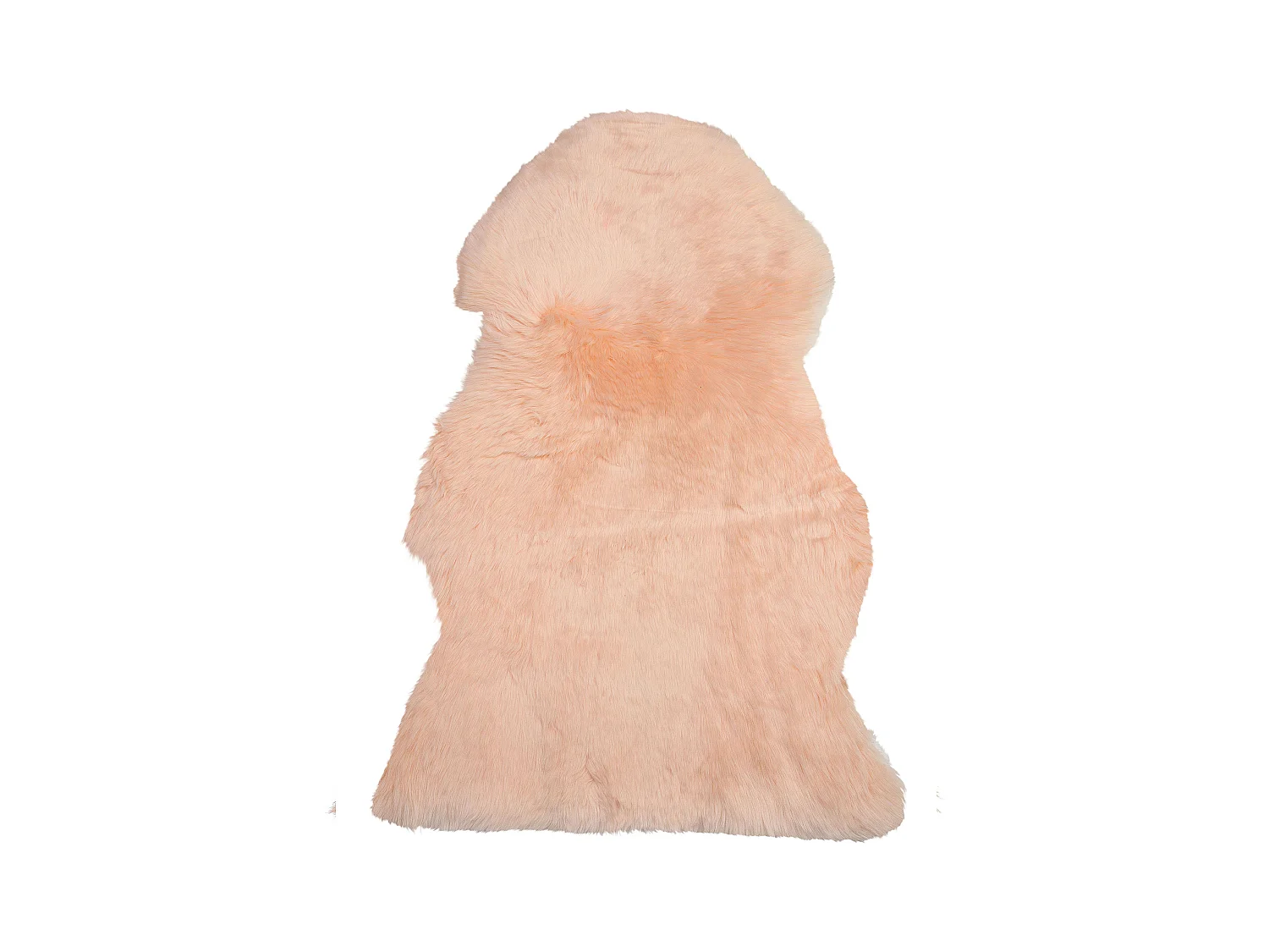 Déco en peau de mouton ULURU Rose pêche 65 x 110 cm