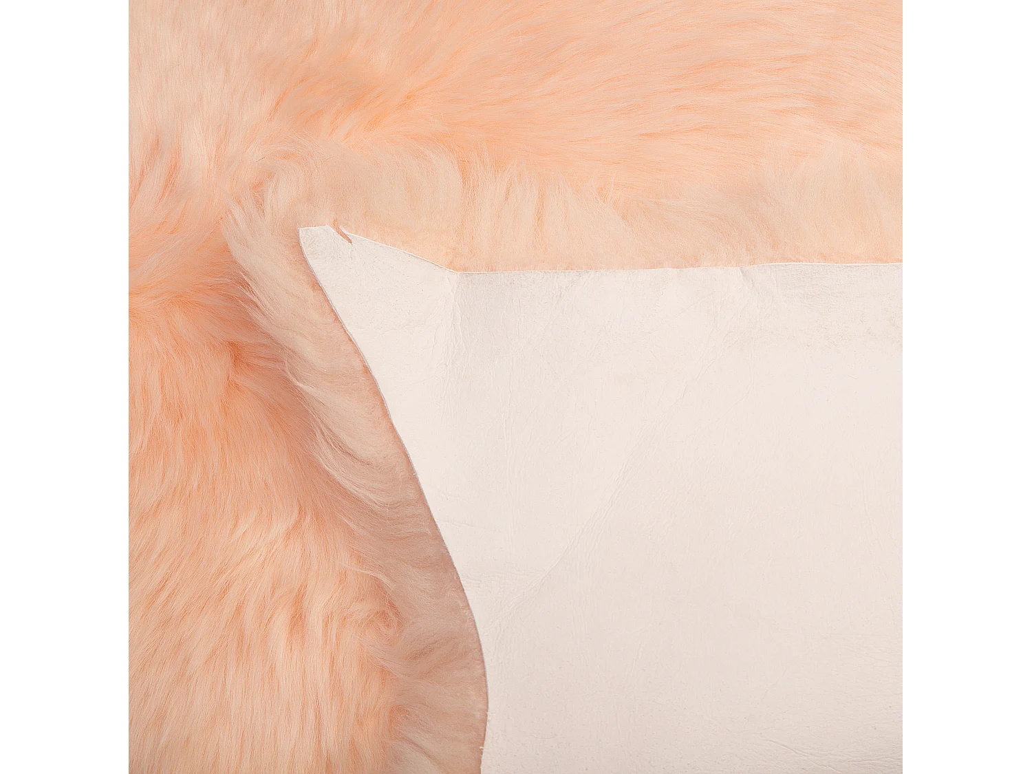 Pelle di pecora rosa pallido ULURU