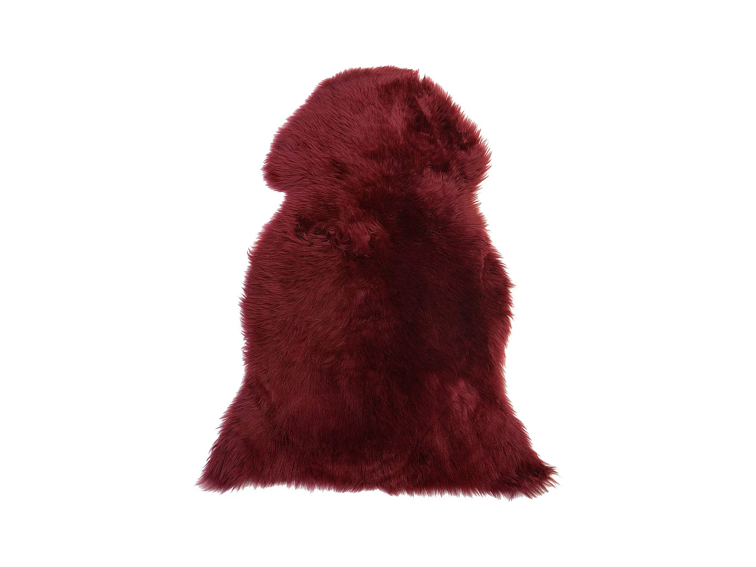 Déco en peau de mouton ULURU Rouge Bordeaux 65 x 110 cm