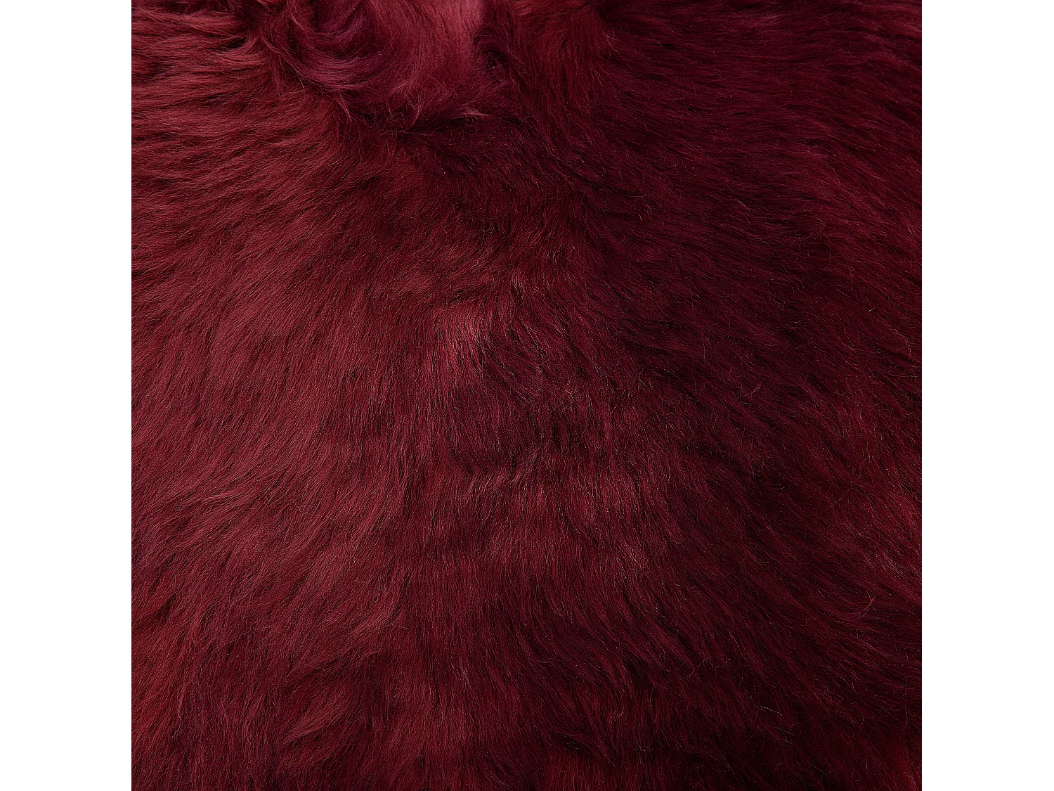 Déco en peau de mouton ULURU Rouge Bordeaux 65 x 110 cm