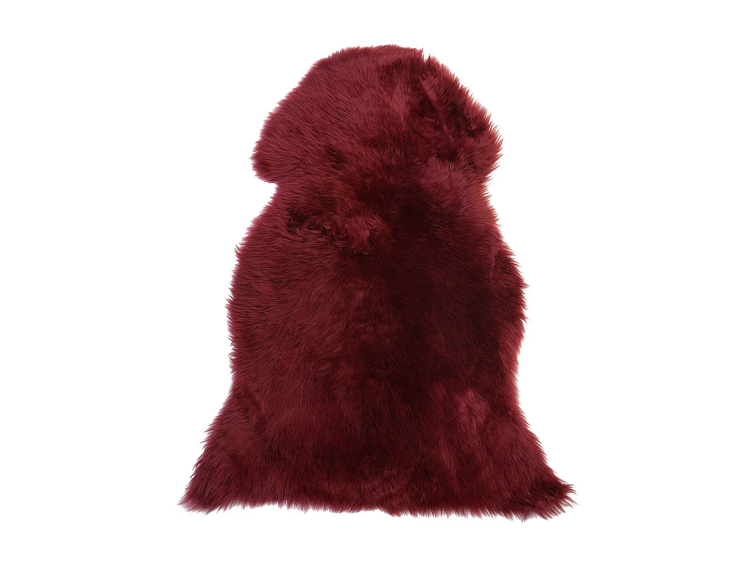 Déco en peau de mouton ULURU Rouge Bordeaux 65 x 110 cm