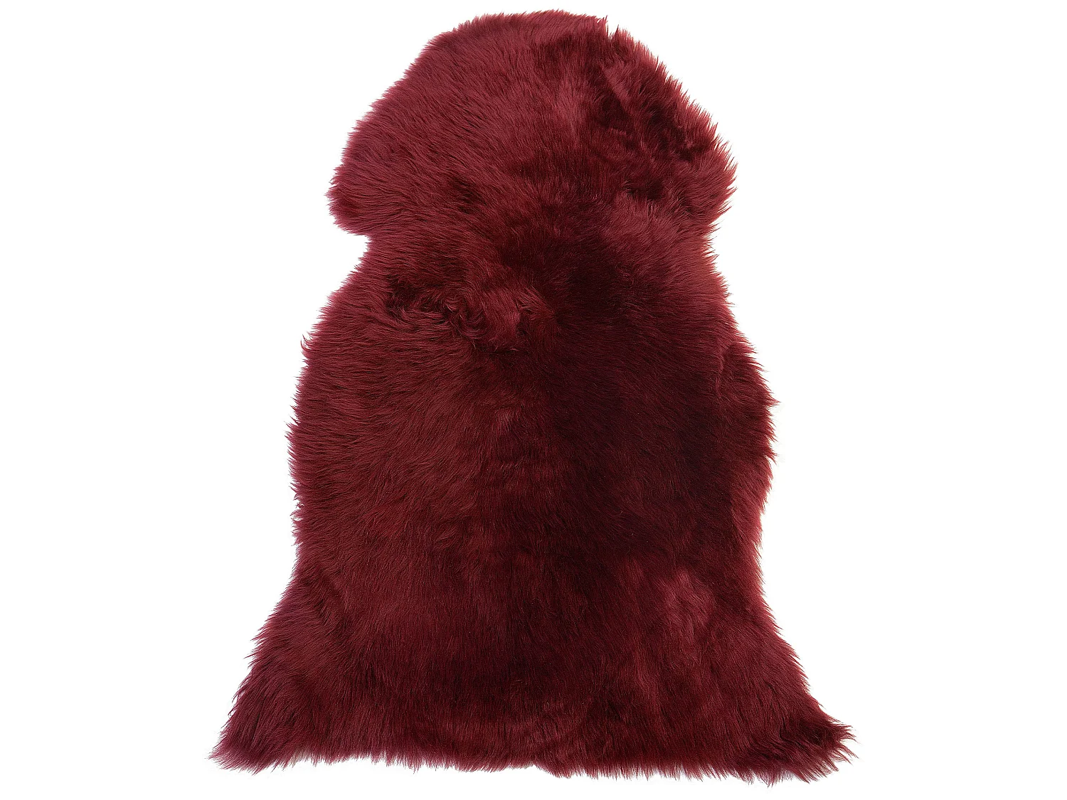 Peau de mouton rouge bordeaux ULURU