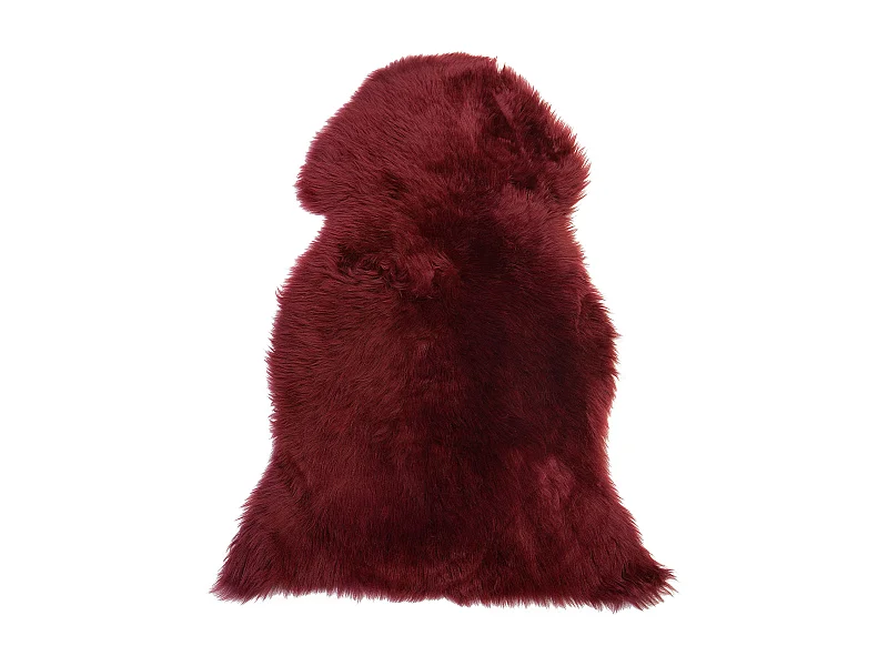Déco en peau de mouton ULURU Rouge Bordeaux 65 x 110 cm