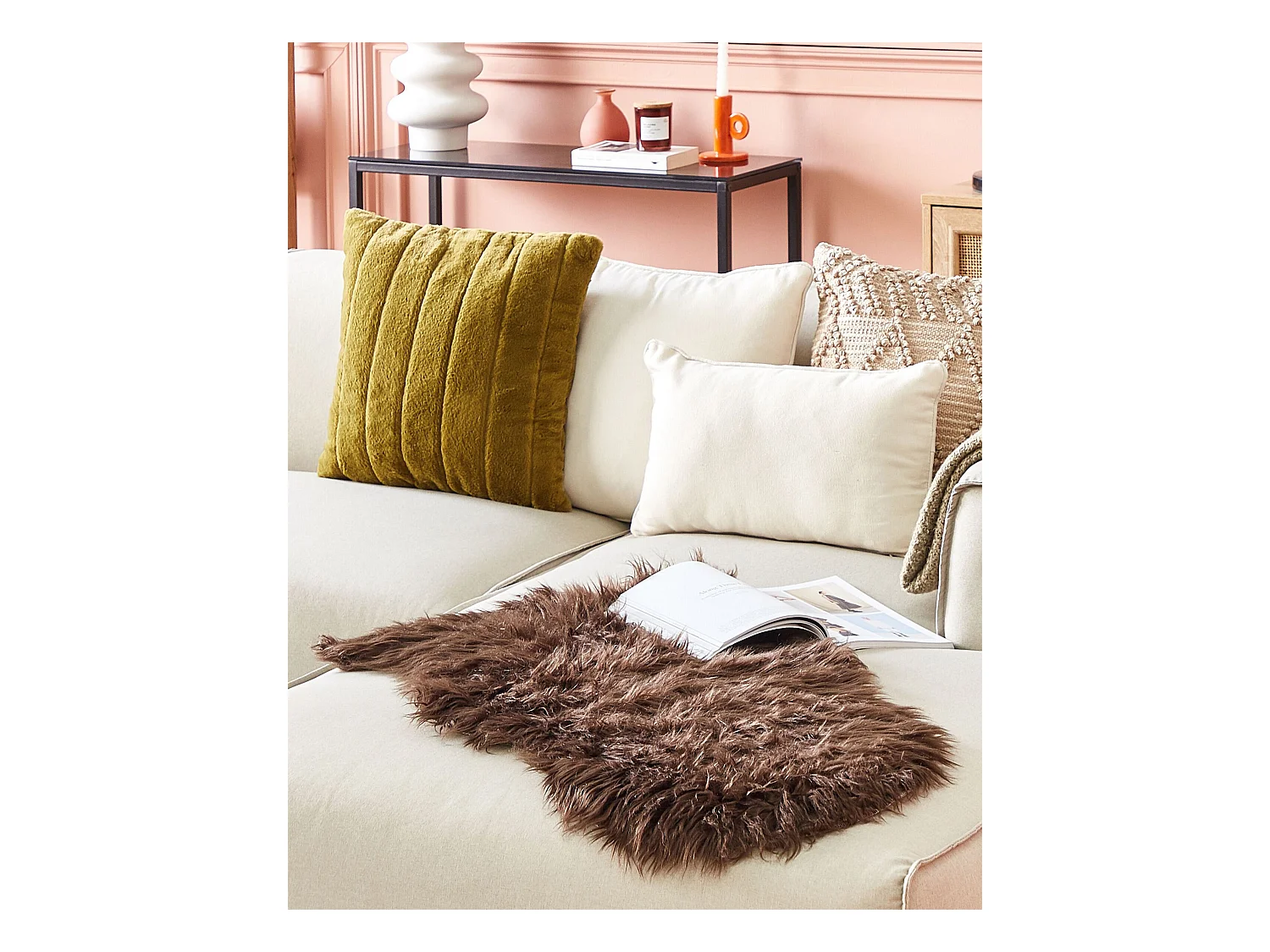 Piel de oveja marrón oscuro ULURU