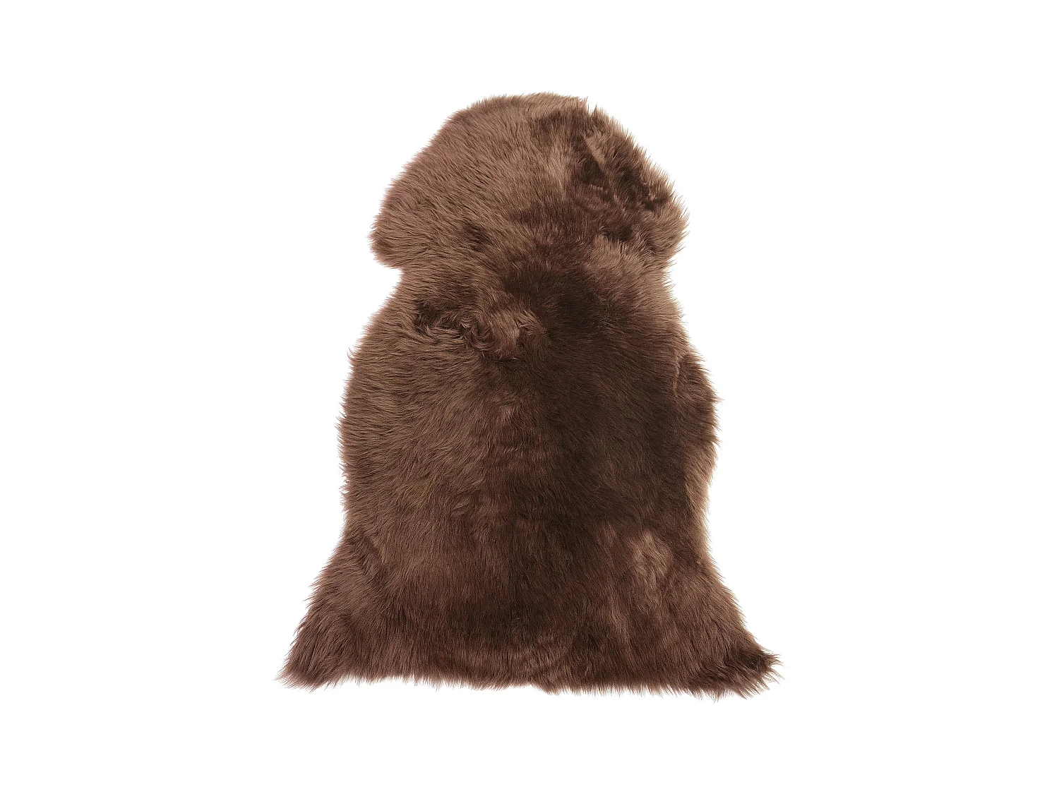 Déco en peau de mouton ULURU Marron foncé 65 x 110 cm