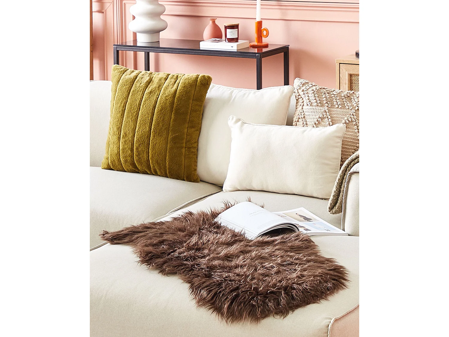 Schapenvel bruin 100-110 x 65 cm ULURU