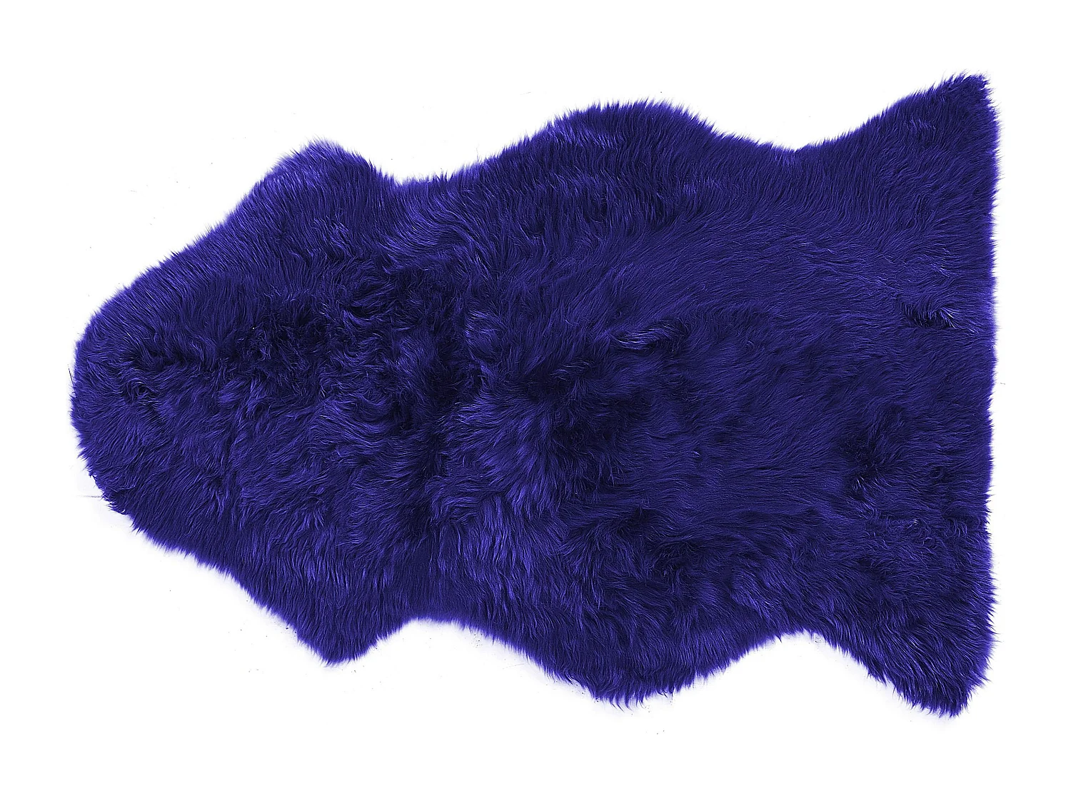 Stilvolles Schafflell natürliches Leder marineblau 65 x 110 cm Uluru