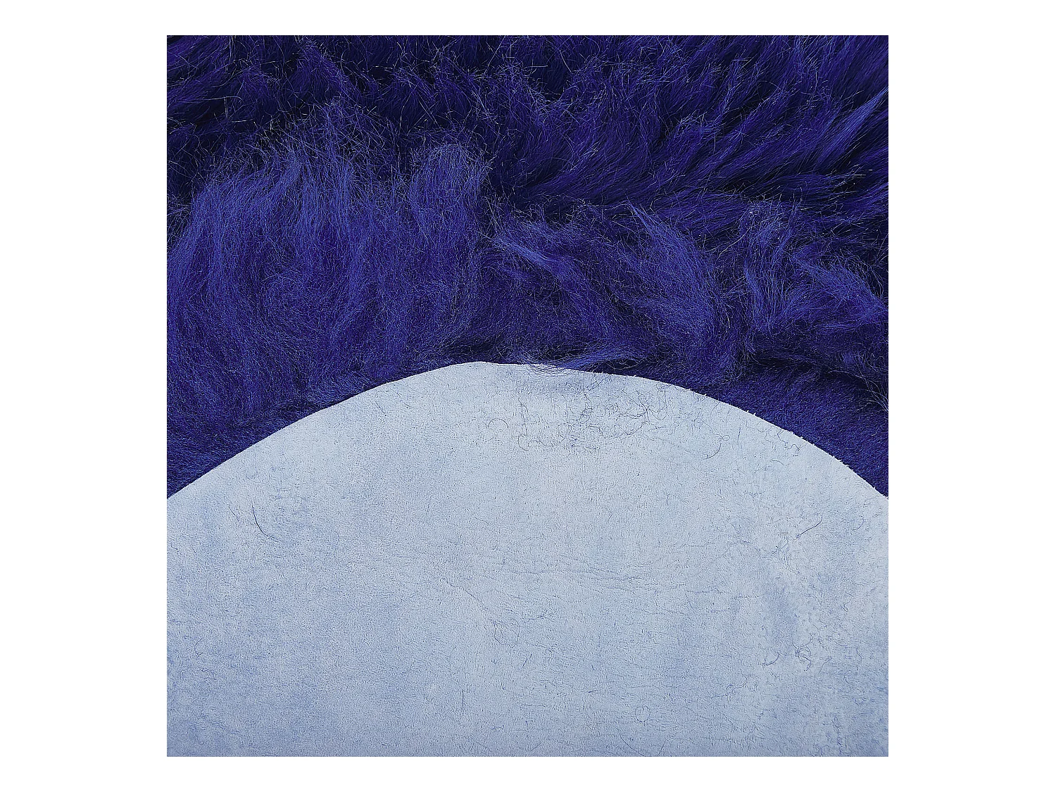 Schapenvel marineblauw 100-110 x 65 cm ULURU