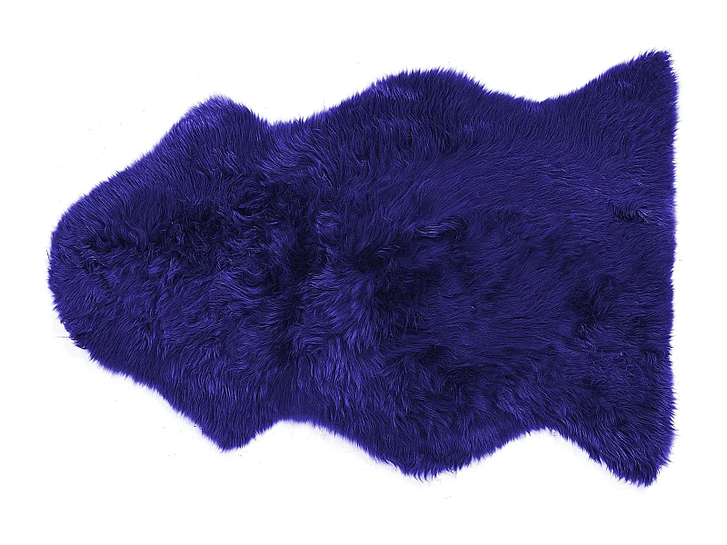 Déco en peau de mouton ULURU Bleu marine 65 x 110 cm