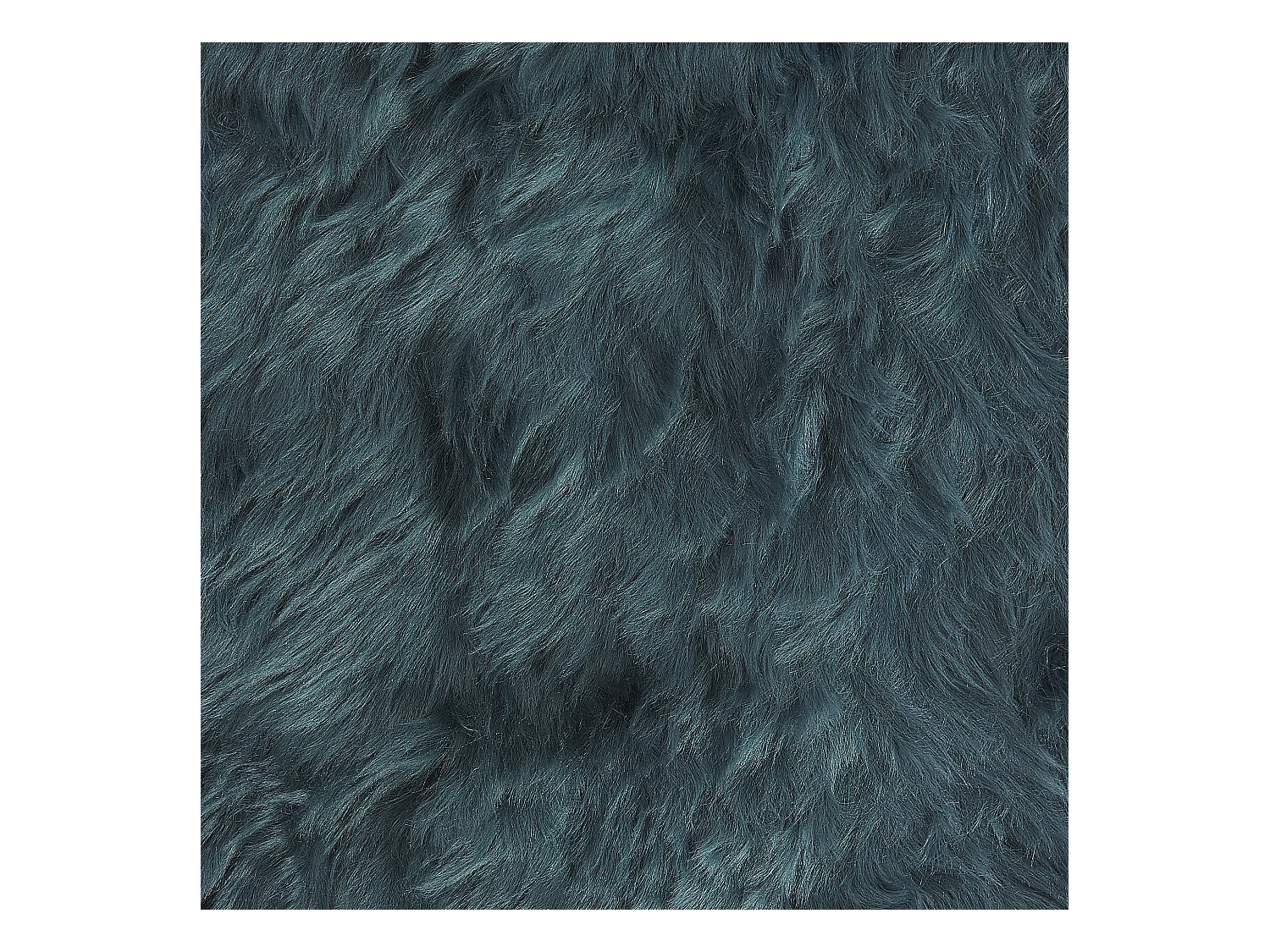 Schaffell-Teppich dunkelgrün 100-110 cm Langhaar ULURU