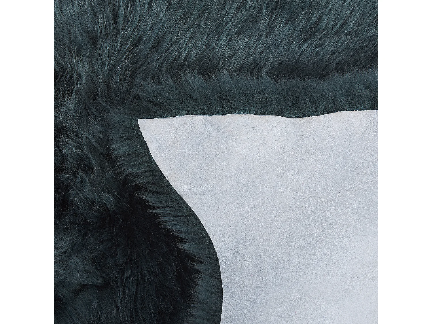 Déco en peau de mouton ULURU Vert foncé 65 x 110 cm