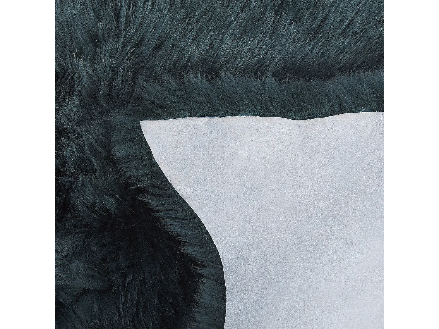 Déco en peau de mouton ULURU Vert foncé 65 x 110 cm