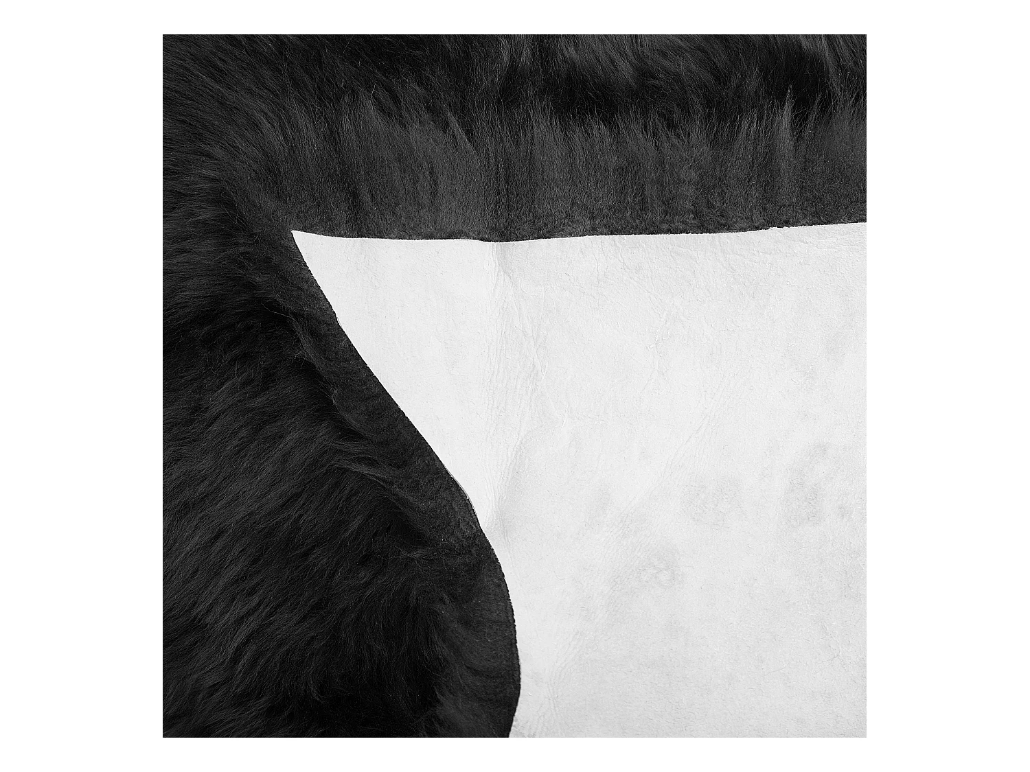 Déco en peau de mouton ULURU Noir 65 x 110 cm