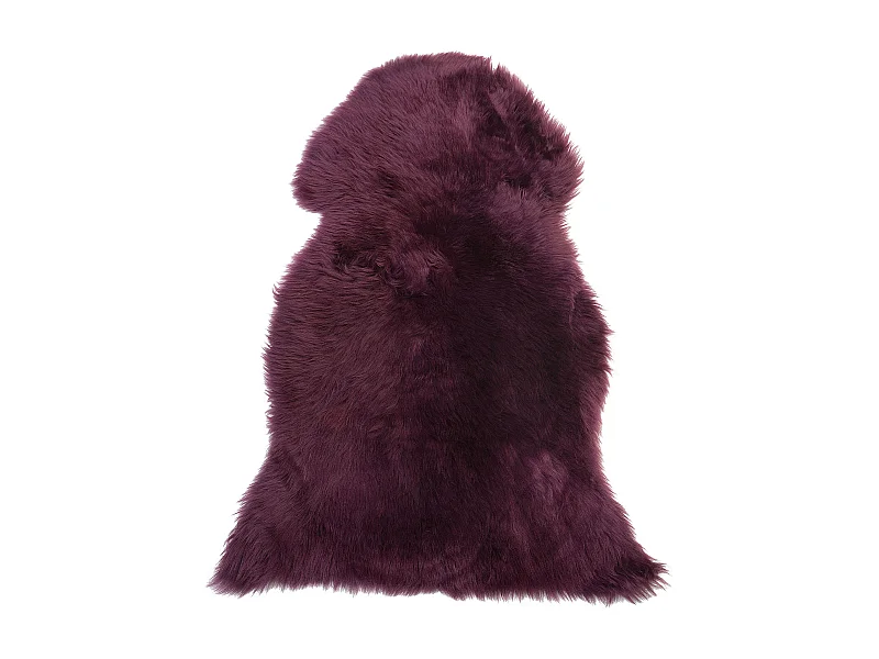 Stilvolles Schaffell natürliches Leder violett 65 x 110 cm Uluru