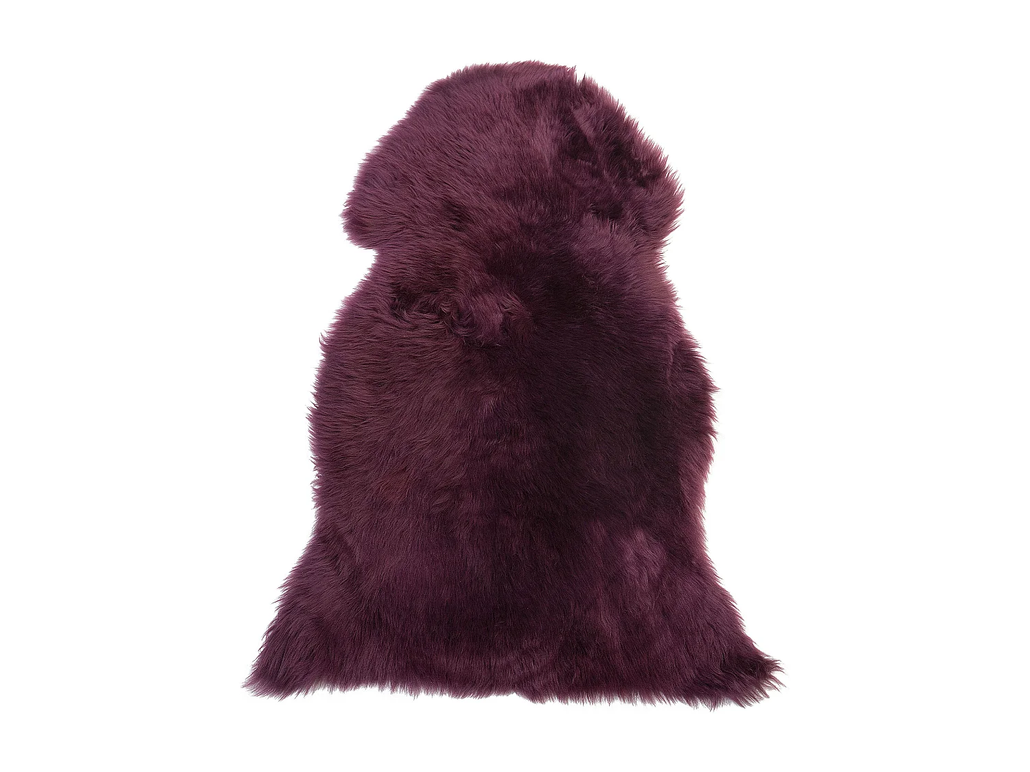 Stilvolles Schaffell natürliches Leder violett 65 x 110 cm Uluru