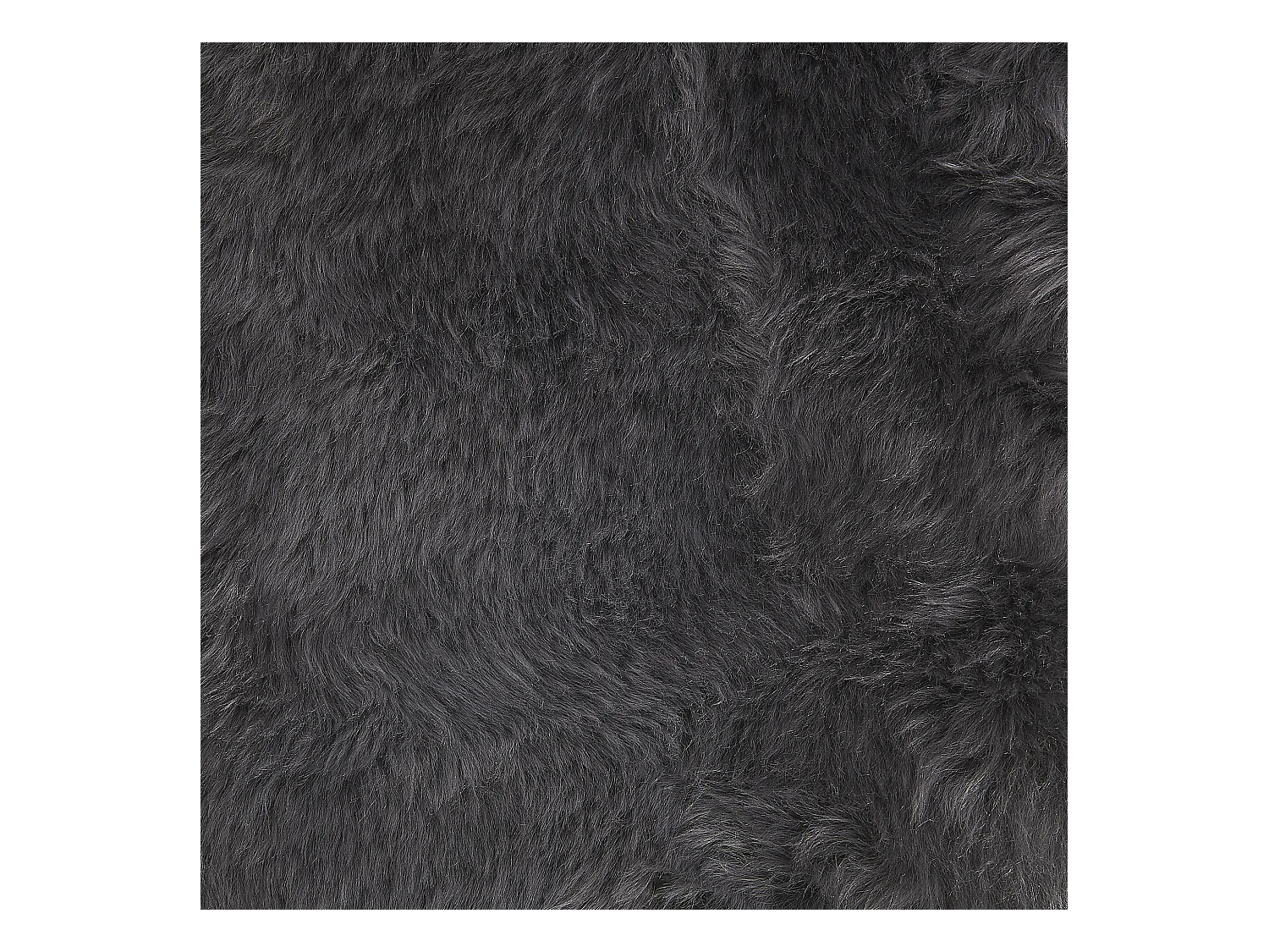 Déco en peau de mouton ULURU Gris foncé 65 x 110 cm