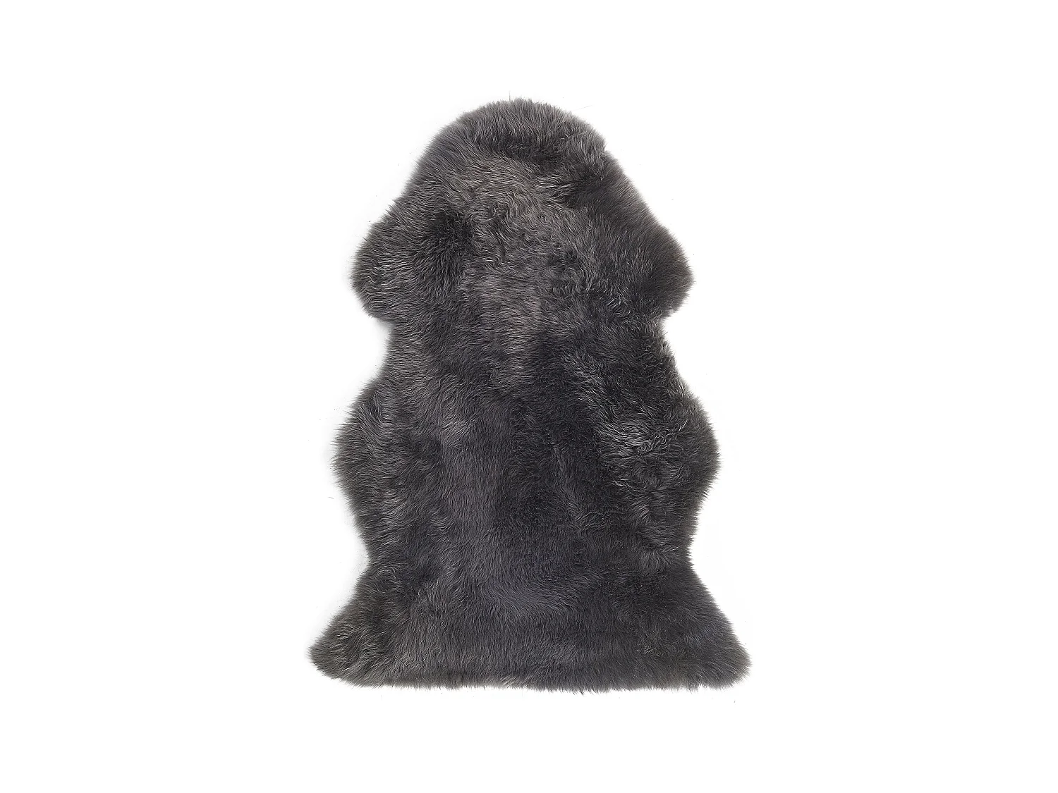 Déco en peau de mouton ULURU Gris foncé 65 x 110 cm