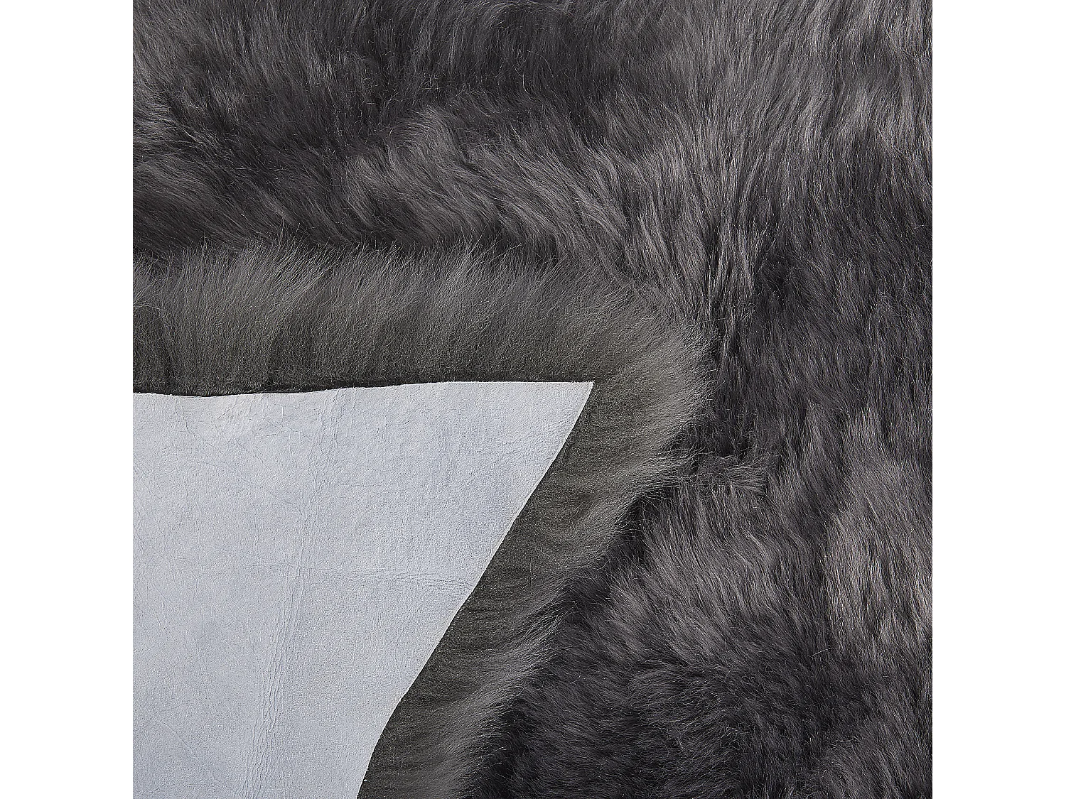 Schapenvel donkergrijs 100-110 x 65 cm ULURU
