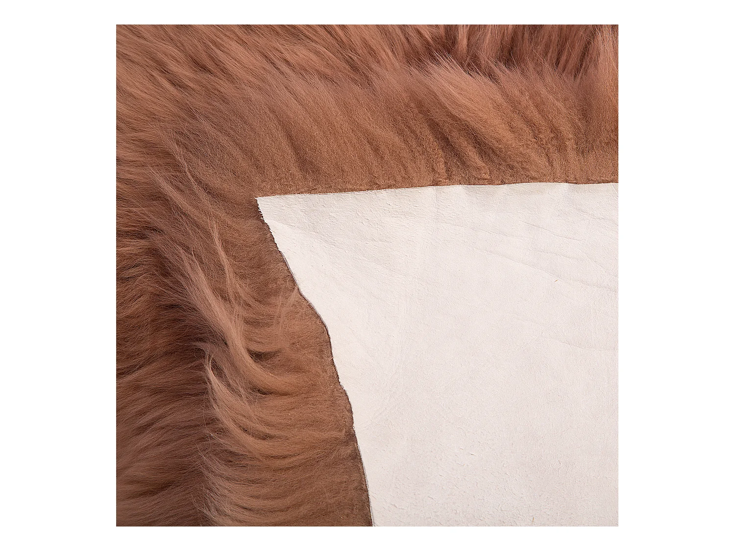 Déco en peau de mouton ULURU Marron clair 65 x 110 cm