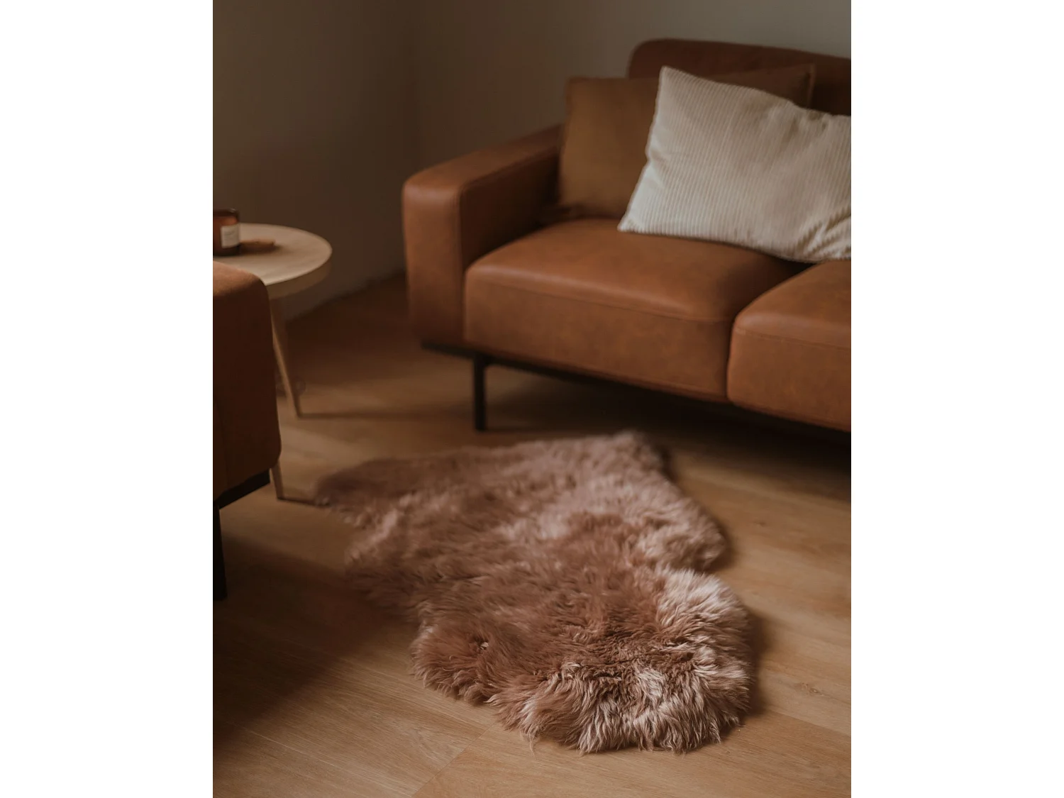 Peau de mouton marron clair ULURU