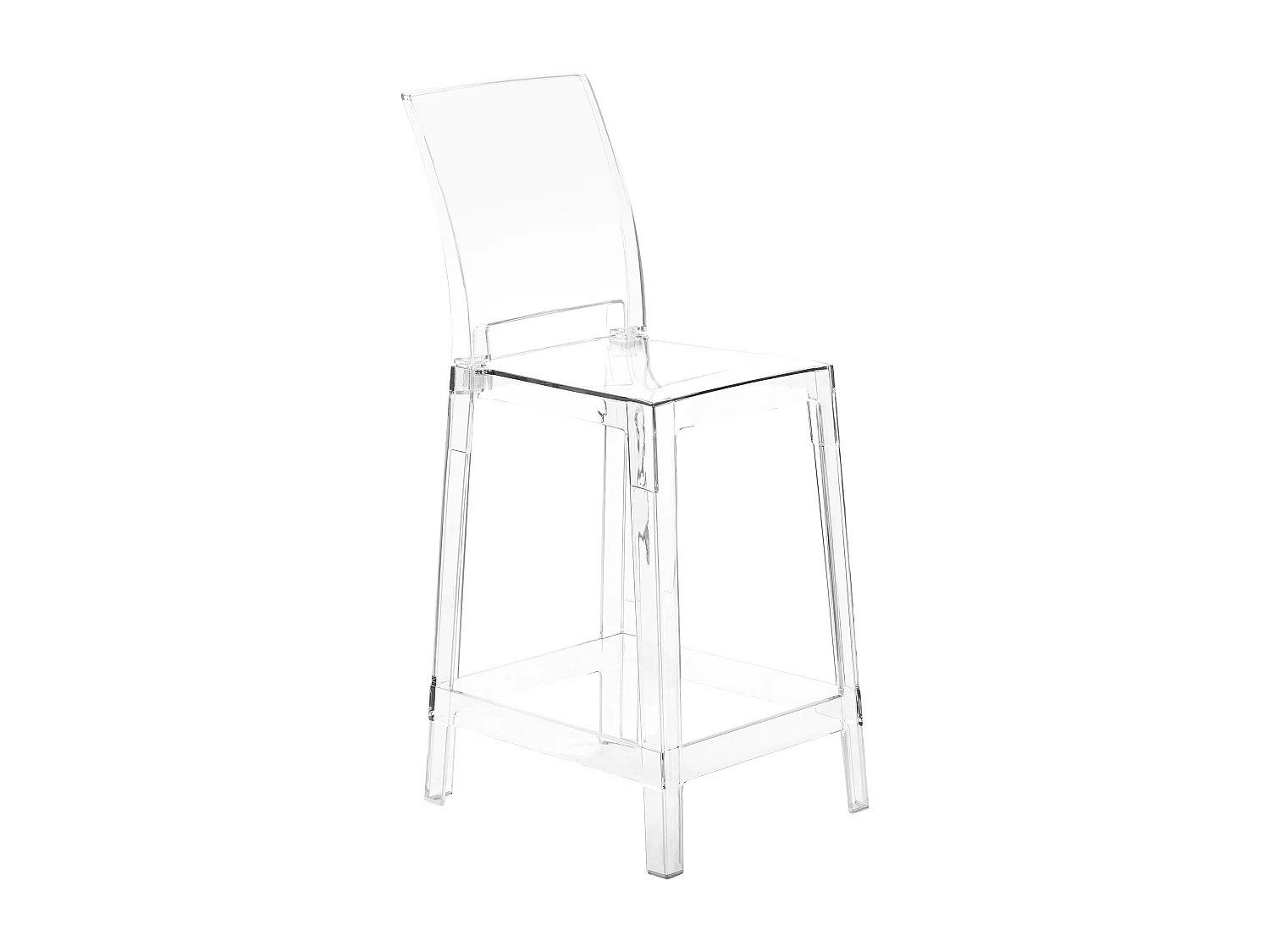 Lot de 2 chaises de bar WELLINGTON Transparent