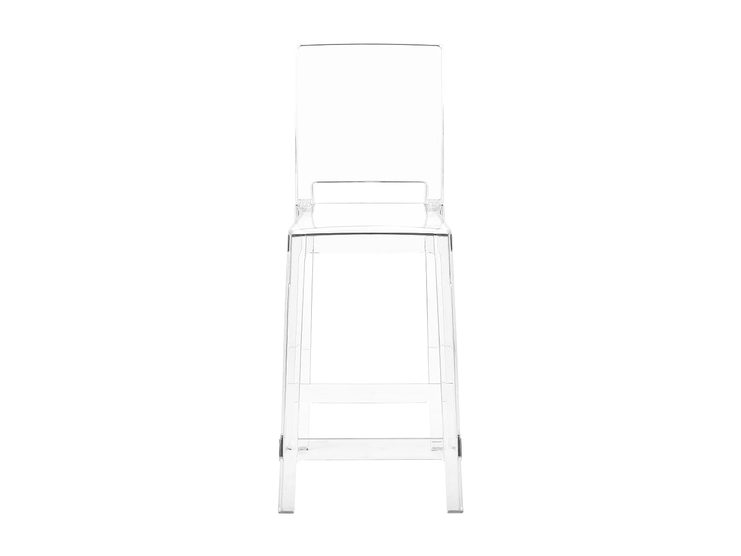 Lot de 2 chaises de bar WELLINGTON Transparent