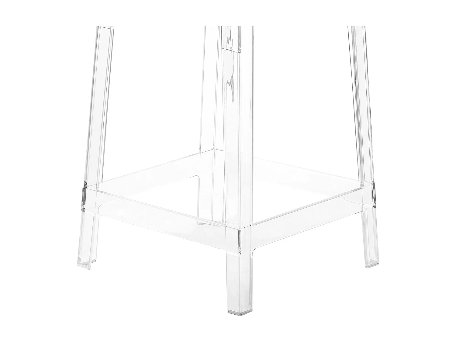 Lot de 2 chaises de bar WELLINGTON Transparent