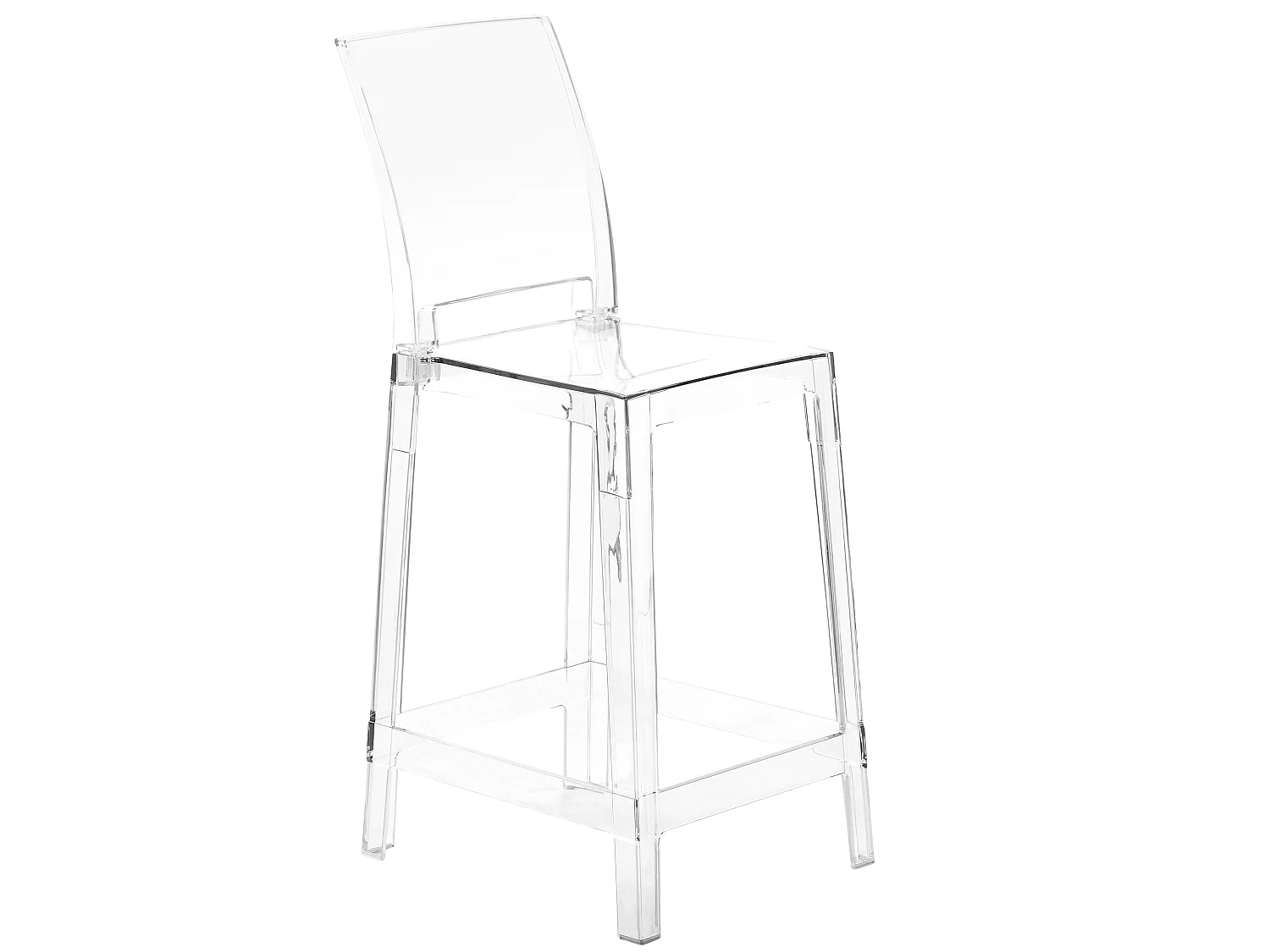 Lot de 2 chaises de bar WELLINGTON Transparent