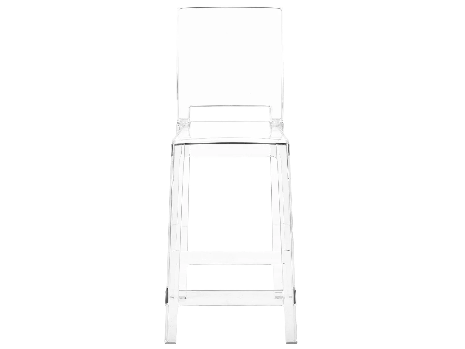 Lot de 2 chaises de bar WELLINGTON Transparent