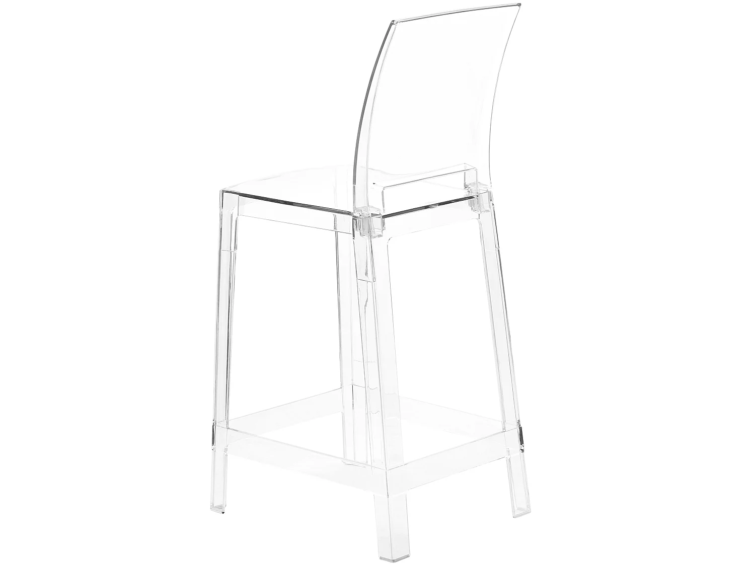 Lot de 2 chaises de bar WELLINGTON Transparent