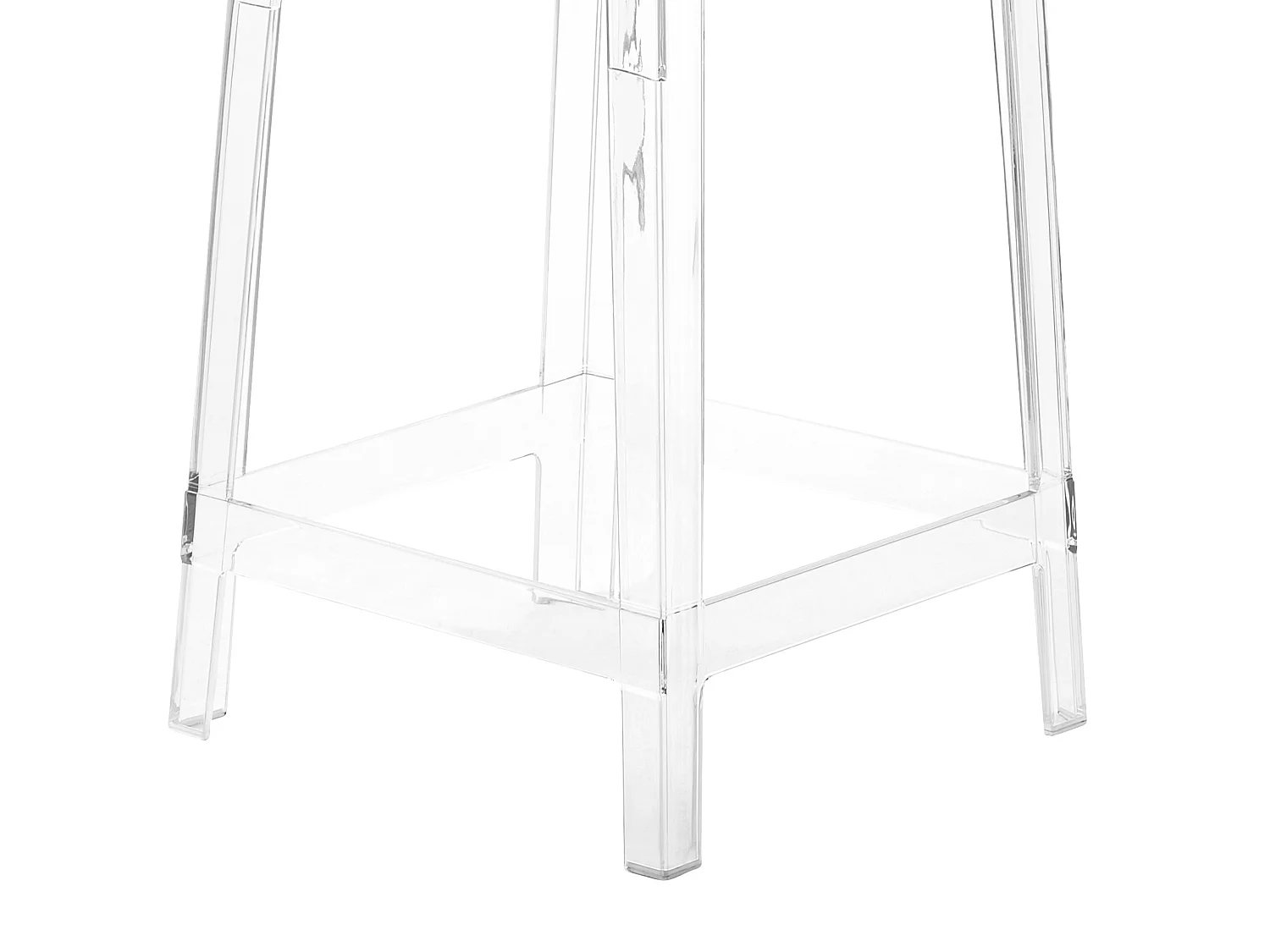 Lot de 2 chaises de bar WELLINGTON Transparent