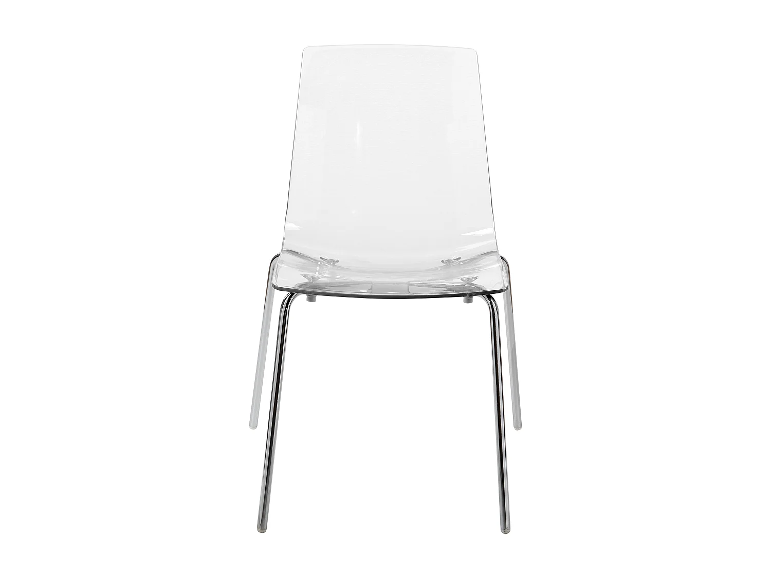 Conjunto de 2 cadeiras de jantar SILERTON Transparente