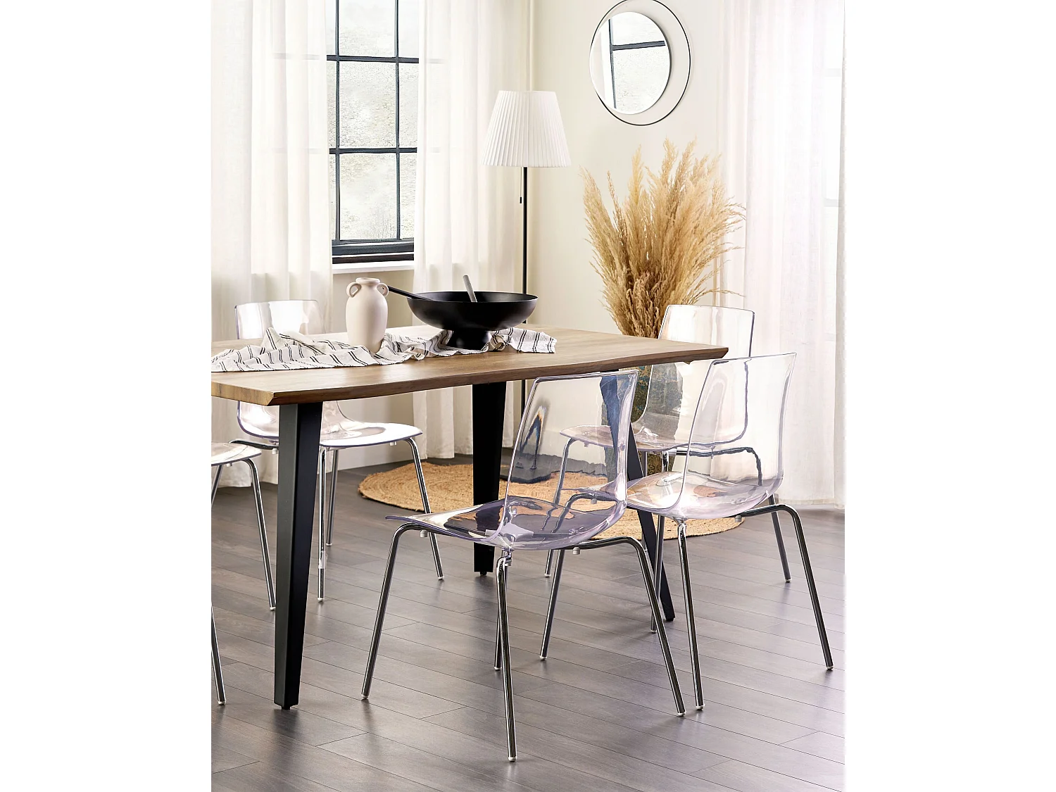Set van 2 eetkamerstoelen SILERTON Transparant