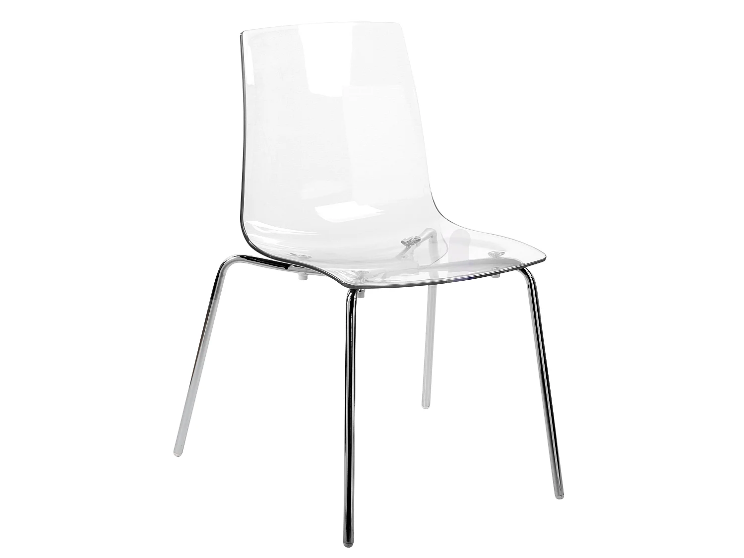 Set van 2 eetkamerstoelen SILERTON Transparant