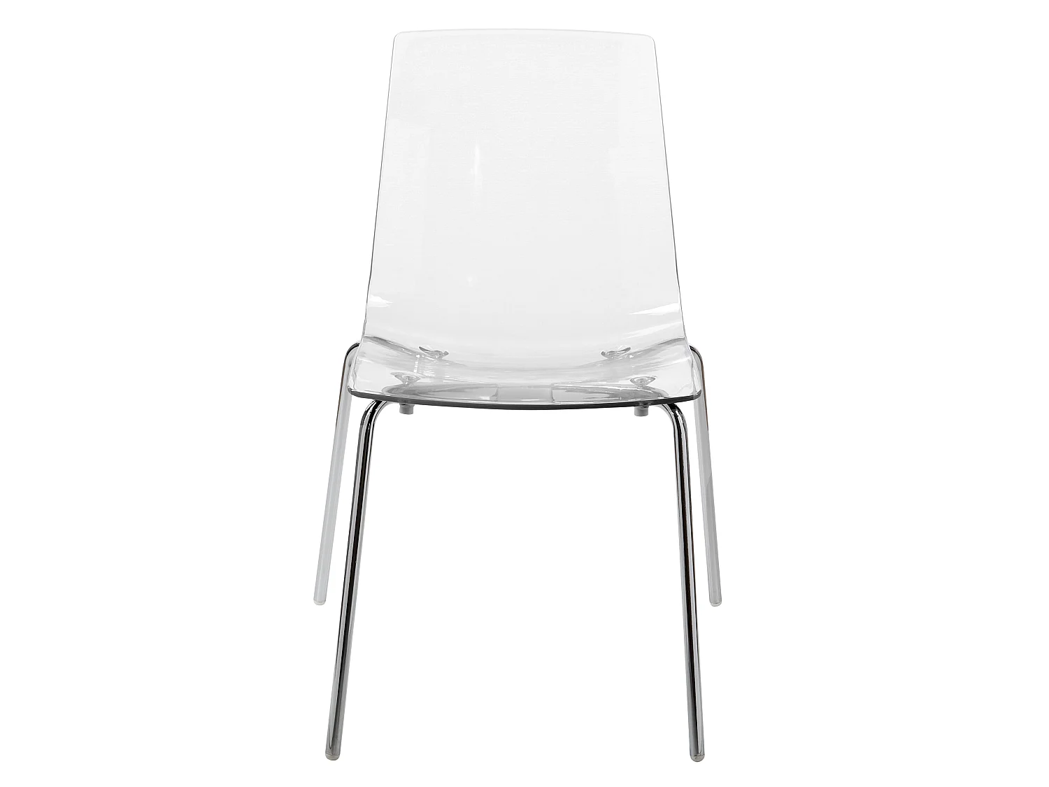 Set van 2 eetkamerstoelen SILERTON Transparant