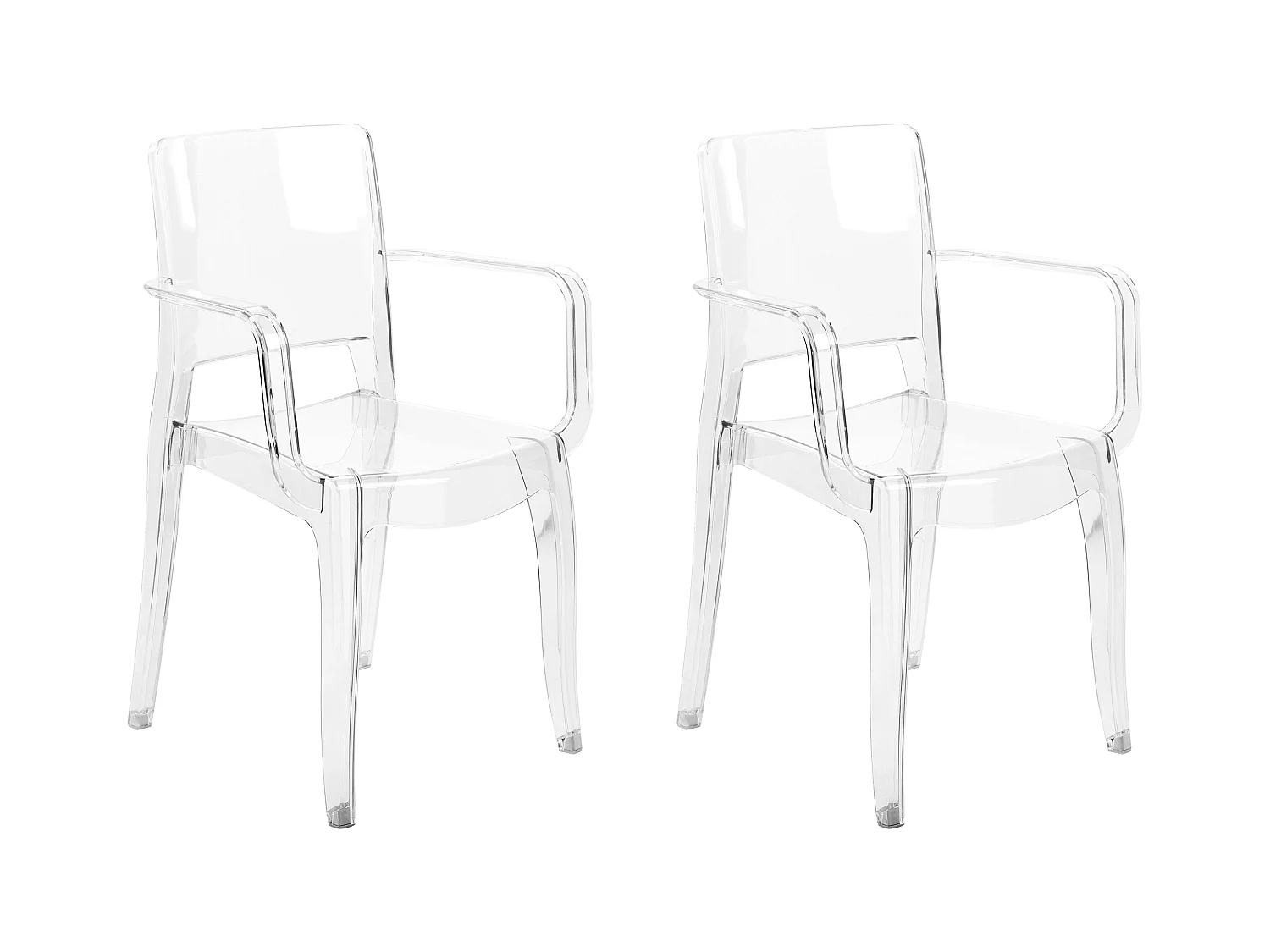 Set van 2 eetkamerstoelen KENWOOD Transparant