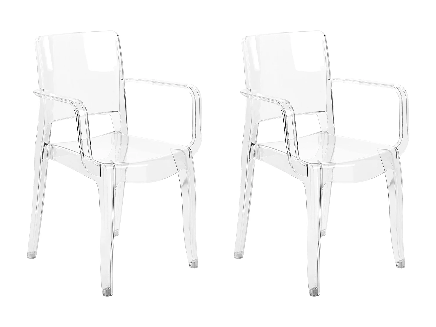 Set van 2 eetkamerstoelen KENWOOD Transparant