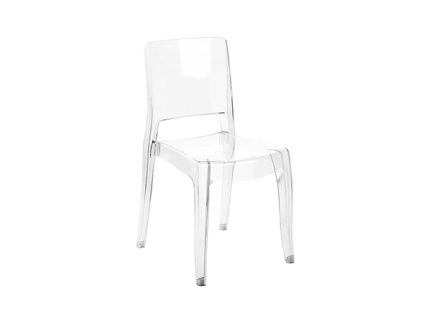 Lot de 2 chaises de salle à manger WESTBRIDGE Transparent