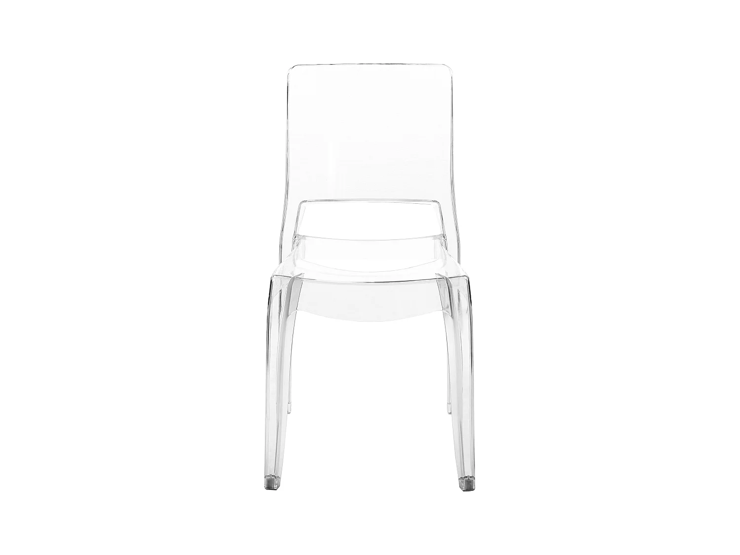 Lot de 2 chaises de salle à manger WESTBRIDGE Transparent