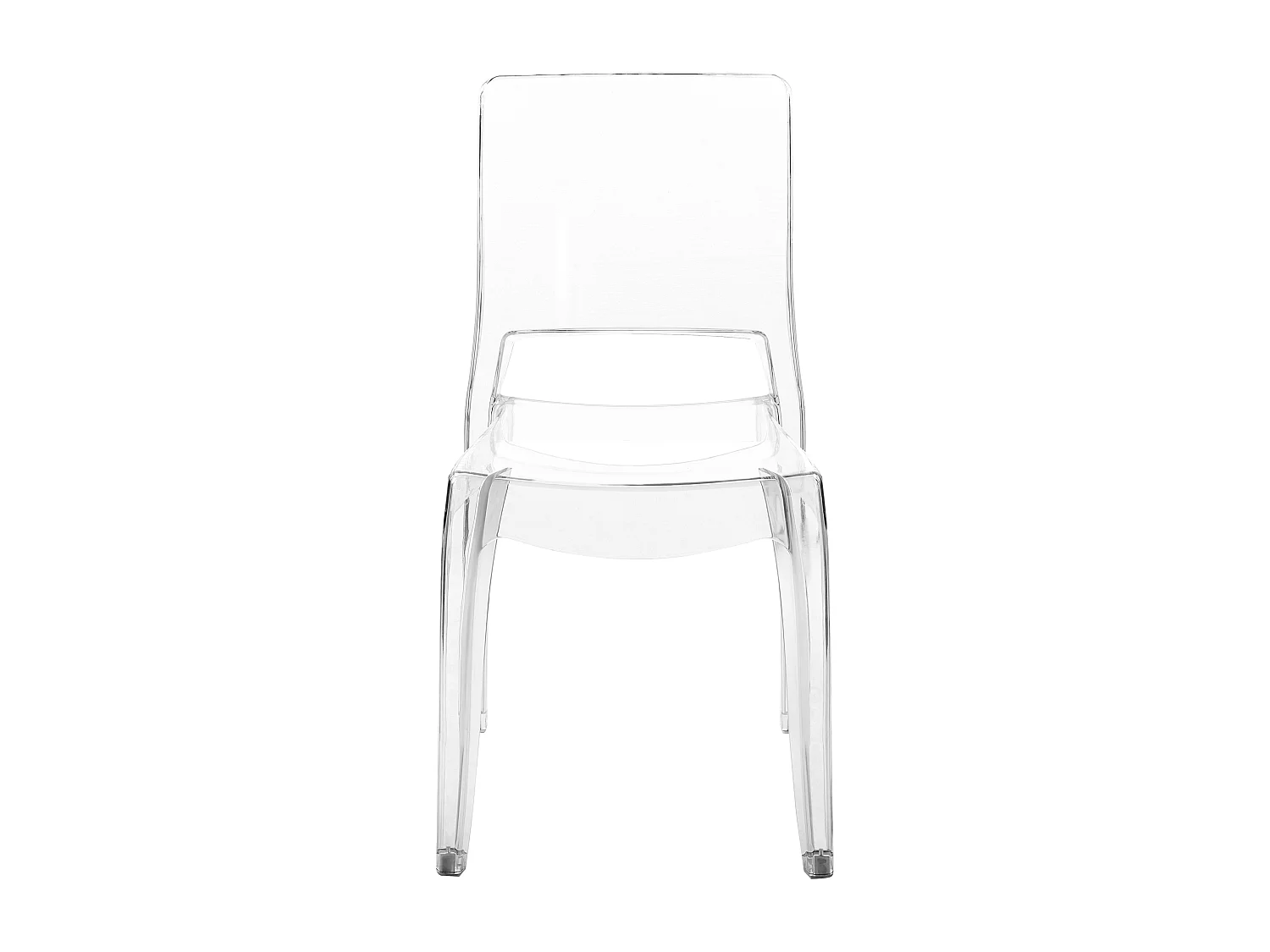 Lot de 2 chaises de salle à manger WESTBRIDGE Transparent