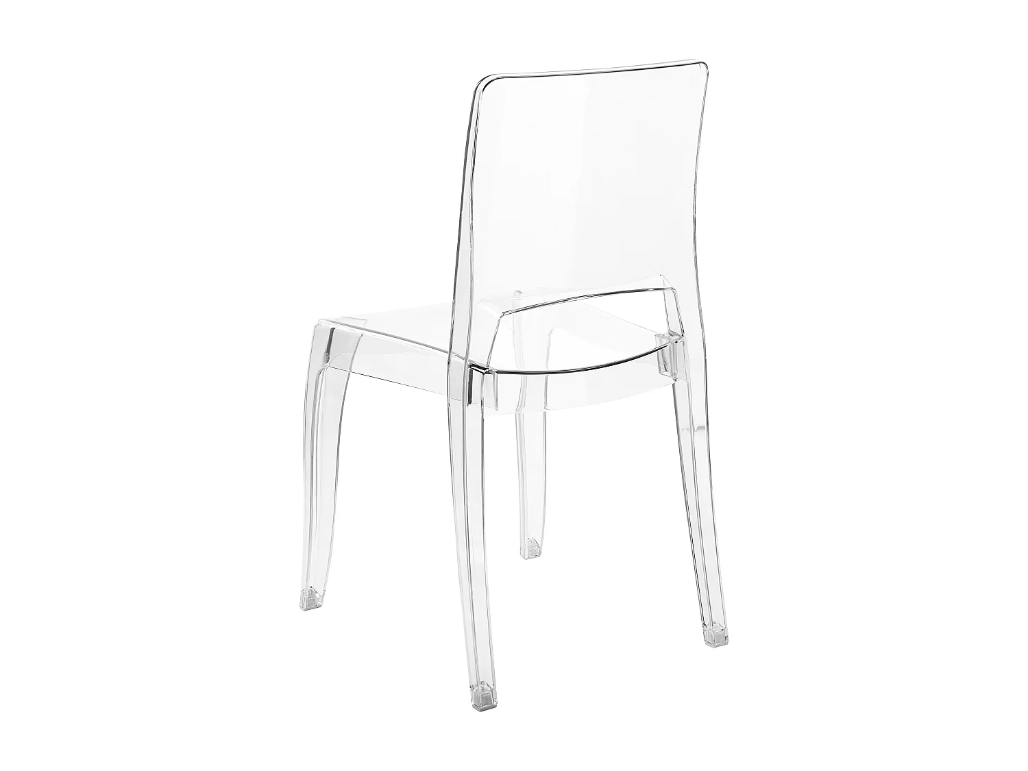 Lot de 2 chaises de salle à manger WESTBRIDGE Transparent