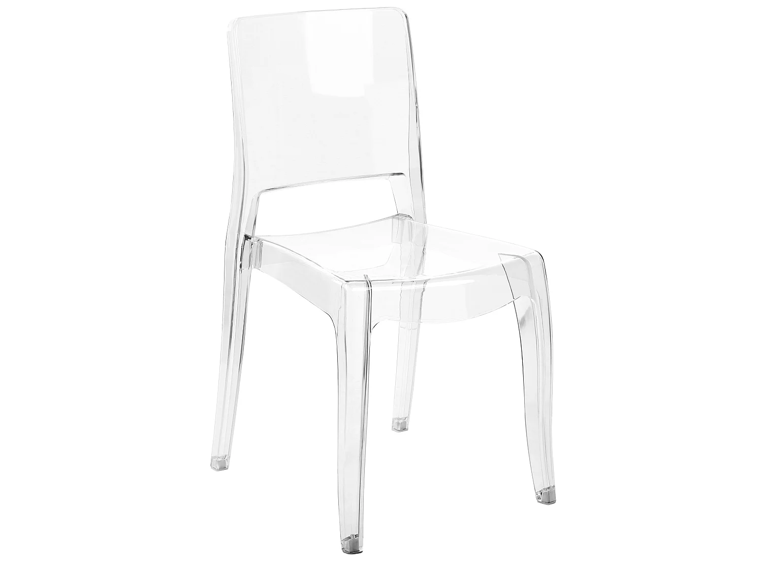Conjunto de 2 sillas de comedor WESTBRIDGE Transparente