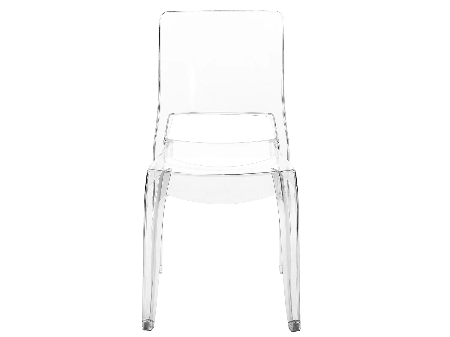 Conjunto de 2 sillas de comedor WESTBRIDGE Transparente