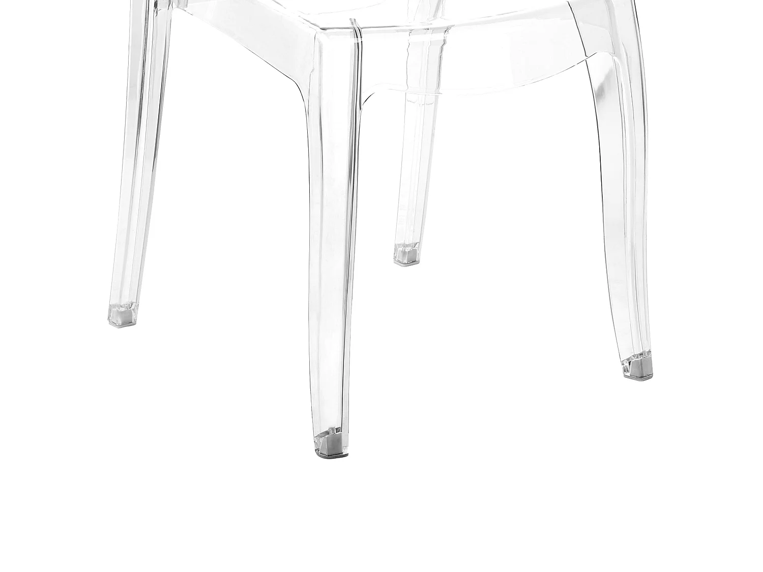 Conjunto de 2 sillas de comedor WESTBRIDGE Transparente