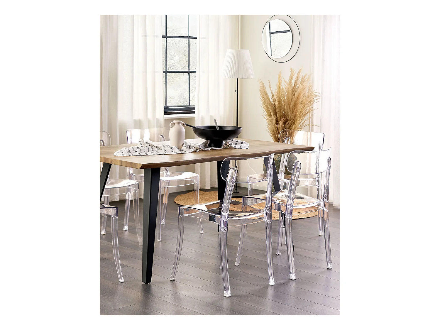 Set van 2 eetkamerstoelen COVINGTON Transparant