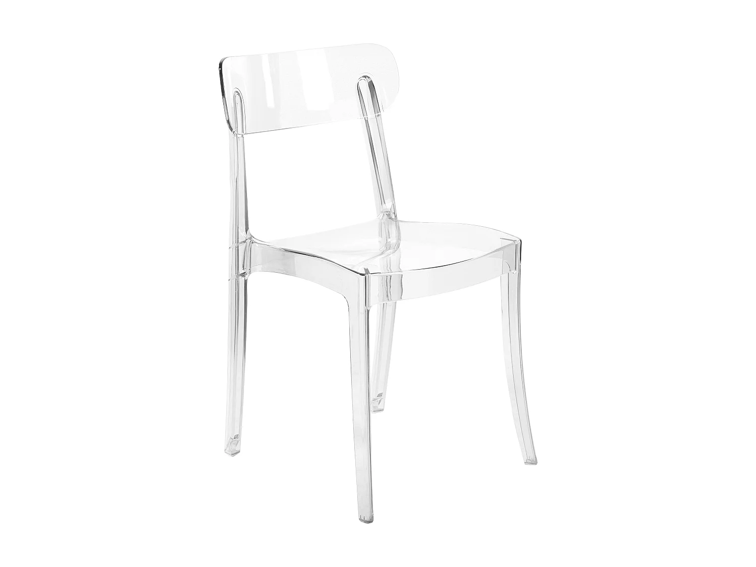 Lot de 2 chaises de salle à manger COVINGTON Transparent