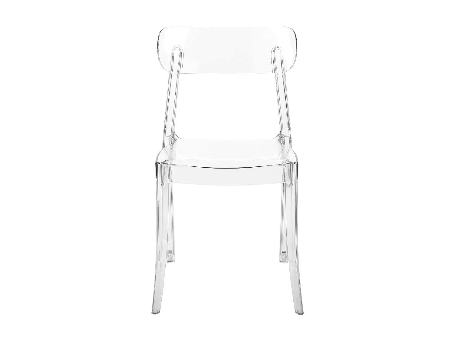 Lot de 2 chaises de salle à manger COVINGTON Transparent